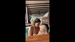 Stepsister ScarlettKent gets lick in her feet, toes and soles in a hot tub by her stepbrother