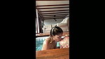 Stepsister ScarlettKent gets lick in her feet, toes and soles in a hot tub by her stepbrother