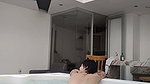 Tattooed in super jakuzy masturbates in front