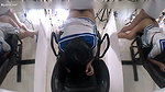 Tight hot ass schoolbabe girl getting hard fucked and hot cum inside ass in the school office cheating with her teacher