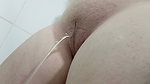 Tight pussy urinating at different angles, thick stream
