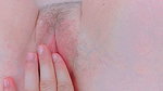 tying her petite pussy, squeezing it shut