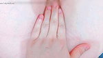 With my fingers I open her completely closed pussy