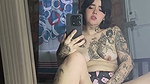 Woman alone records herself enjoying herself unhurriedly