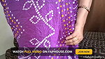 Purple Saree Love the Gujrati Bhabhi Feeling