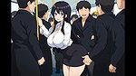Anime public bus threesome sex