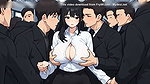 Anime public bus threesome sex