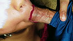 My stepsister gives me oral sex and I cum in her mouth! Cum swallowing compilation video