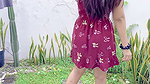 In the Garden, the Naughty Maid Is Fucked by the Perverted Neighbor