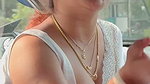 Cute chubby girl huge boobs cleavage expose in white saree 1