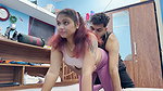 Gym Trainer Hard Fuck a Trainee Girl in Gym Practise Time at Her Home