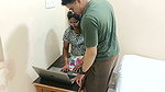 Indian Married Bhabhi Shared Bed and Fucked with Computer Teacher at Home