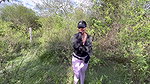 Hike in the woods with a new acquaintance ends in a rich public fuck