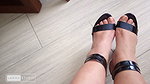 High Heels with Beautiful Legs of a Mature