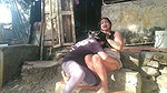 Here fulfilling the duties of the field, while my partner surprises me