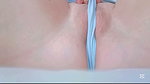 Her clitoris is hollow, this petite girl looks circumcised