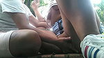 He managed to conquer a stranger in a park and ended up practicing oral to her in public