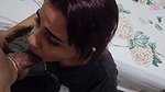 He invited me to his room and ate my cock until I came on his tits
