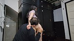 He fucks his co-worker at his boss’s house after seeing her pants and trying to help her
