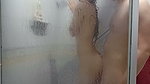 He fucks her in the shower, delicious sex with an 18-year-old woman while she bathes