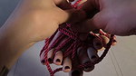Giving my pale hot girlfriend a feet massage while I tied her up – Nawashi Black