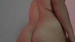 girl dances after shower