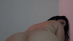 girl dances after shower
