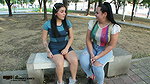 Get very horny with my stepsister and we have lesbian sex – Porn in Spanish