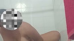fucking a cucumber in the bathroom