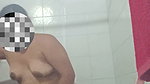 fucking a cucumber in the bathroom