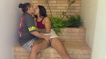 enjoying a rich blowjob while playing video games