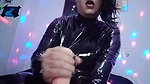 Doing JOI and rubber on my latex catsuit