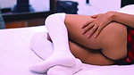 Daring secretary has hardcore sex in hotel room with colleague, getting fucked in different positions and getting spanked