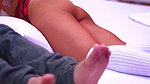 Daring secretary has hardcore sex in hotel room with a colleague, getting fucked in different positions and getting spanked and spanking and