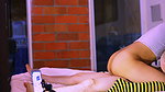 Cute stepdad and stepsister’s friend in the city apartment