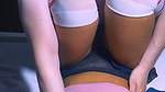 Cute stepdad and stepsister’s friend in her bachelor apartment