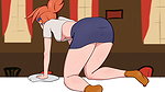 Cummy Friends – The Prank for Frankie to Give Us a Glimpse of Her Huge Butt – Part 3