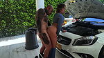 Colombian Woman Cheats on Her Husband with the Mechanic Just Before Leaving for the Gym