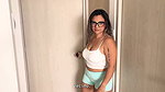 Colombian MILF gives oral sex to her partner after coming from the gym