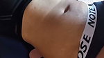 College girl masturbates and touches her breasts
