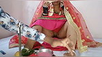 Indian couple first wedding night