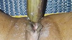 Bangladeshi girl fuking her tight pussy with begun brinjal