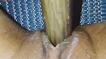 Bangladeshi girl fuking her tight pussy with begun brinjal