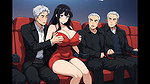 The three of them at a public movie theater