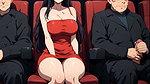The three of them at a public movie theater