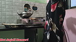 18+ Real Indian shameless stepmother sent her stepson to the field and was cooking naked in the kitchen when her stepson came