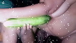 Girl friend fucked her boy friends by Big cucumber