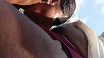 Indian Old Man Enjoying With 2 Aunty Outdoor 3