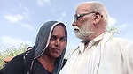 Indian Old Man Enjoying With 2 Aunty Outdoor 4