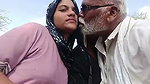 Indian Old Man Enjoying With 2 Aunty Outdoor 4